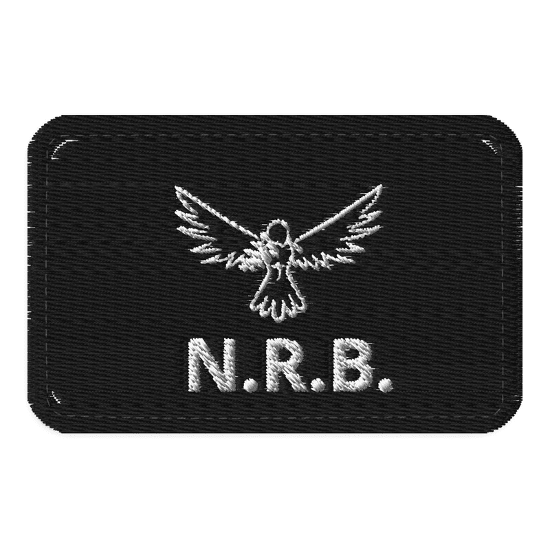 Geborduurde militaire klittenband-patche rechthoek embleem met tekst